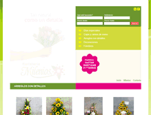 Tablet Screenshot of floristeriamilenios.com